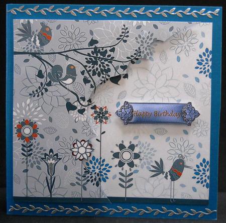 Floral Bird Background by Yvonne Middleton