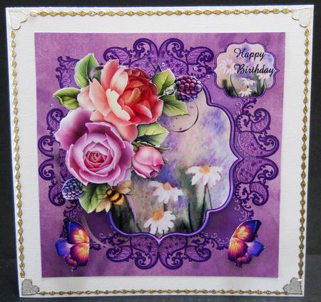 Mini Kit English Roses & Watercolor Painting by Yvonne Middleton