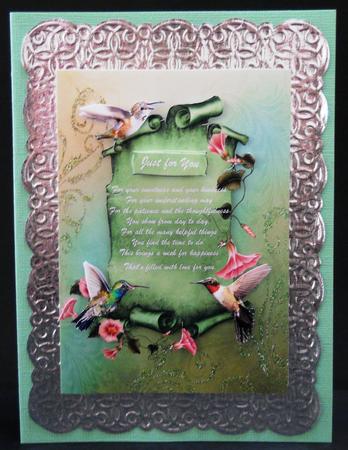 Hummingbirds with Love by Yvonne Middleton
