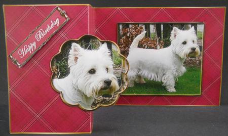 Westie No Hole Fold Back - Mauve by Yvonne Middleton