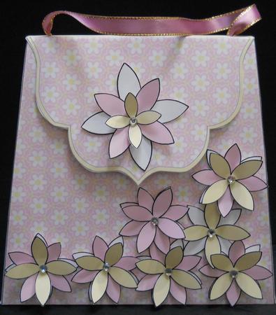 Large Gift Handbag - Daisies on Pink by Yvonne Middleton