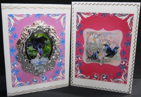 Floral Birds Backing Sheets by Yvonne Middleton