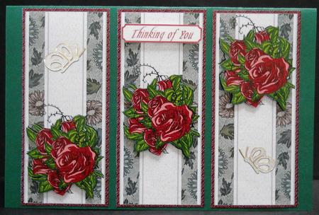 Roses Backing Sheets by Yvonne Middleton