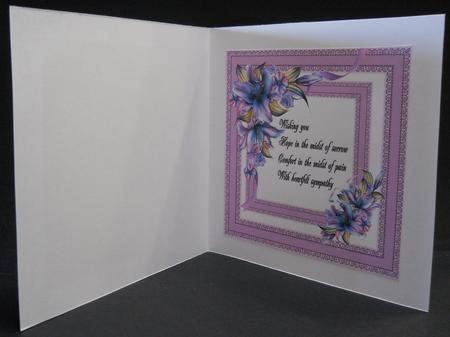 Double Lace Sympathy Insert by Yvonne Middleton