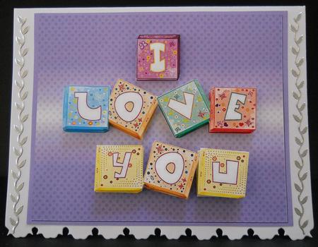 I Love You - Lavendar by Yvonne Middleton