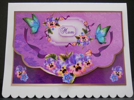 Butterflies and Pansies by Yvonne Middleton