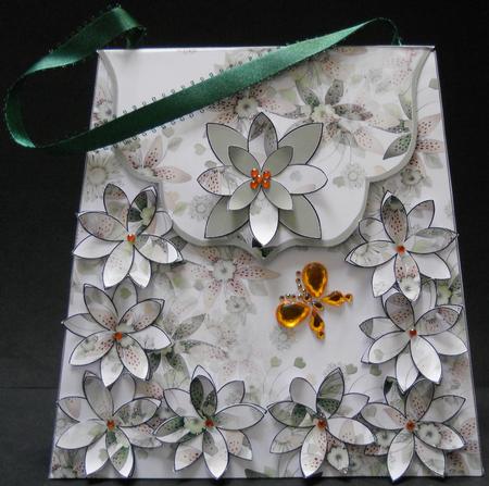 Large Gift Handbag - Green Floral by Yvonne Middleton