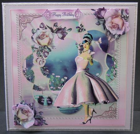 The 1950's Pink Silk Dress Topper by Yvonne Middleton