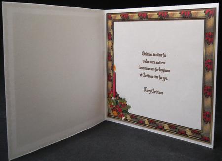 Christmas Poinsettia 8 x 8ins Insert 1 by Yvonne Middleton