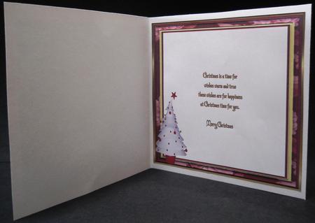 Santa in the Snow 8 x 8ins Vintage Insert 1 by Yvonne Middleton