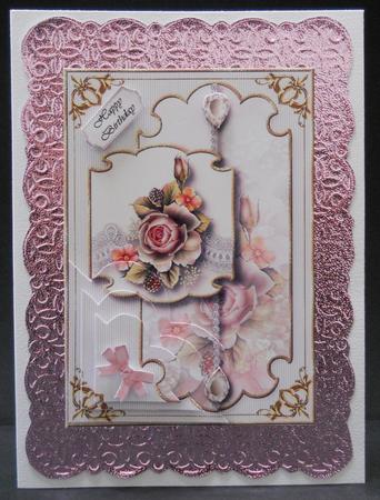 Majestic Blackberry Rose Corner Stacker Topper 3 by Yvonne Middleton