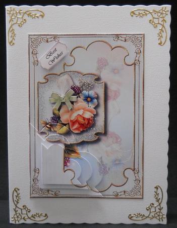 Majestic Bumble Bee Rose Corner Stacker Topper by Yvonne Middleton