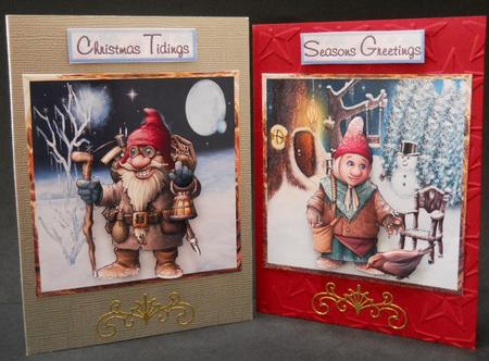 Bird Feeder and Explorer Gnome Toppers by Yvonne Middleton