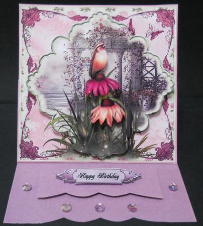 Flora and Flutters Card Topper by Yvonne Middleton