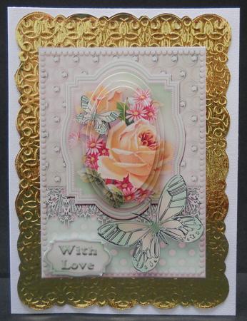 Roses, Lace and Butterflies - Mint by Yvonne Middleton
