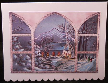 View from My Window,evening Church Service by Yvonne Middleton