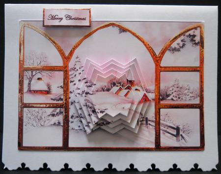 View from My Window, Church in the Distance by Yvonne Middleton