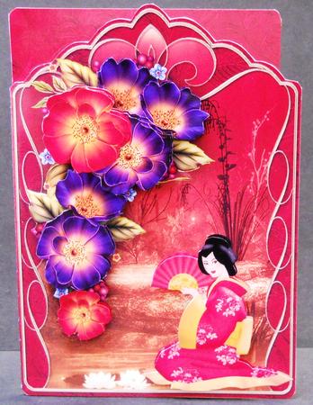 Japanese Geisha Shaped Card Mini Kit by Yvonne Middleton