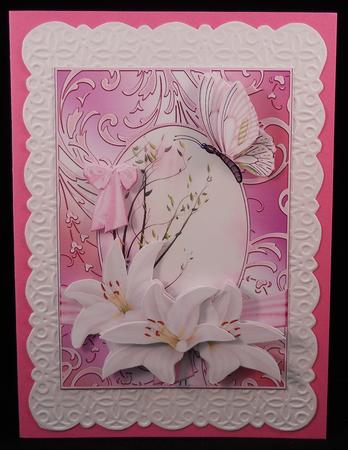 Butterflie and Lillies by Yvonne Middleton