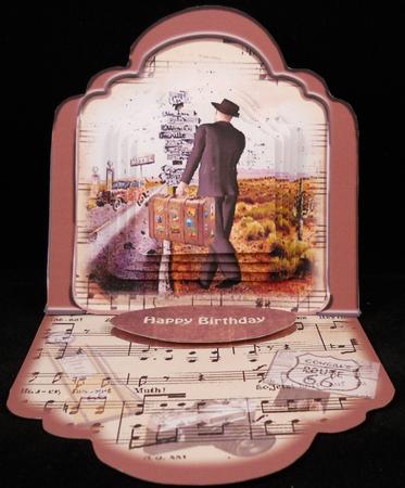 1950's Style Route 66 Small Easel by Yvonne Middleton