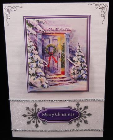 Christmas Door Decoupage by Yvonne Middleton