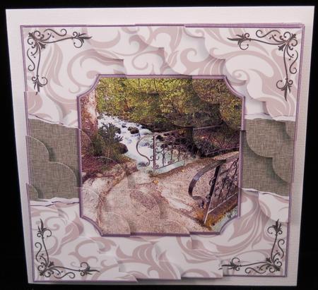 8x8 Over the Stream Scallop Corner Stacker Mini Kit by Yvonne Middleton