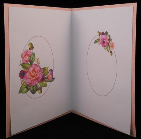 Rose Cottage and Happybirthday with Camellias Insert by Yvonne Middleton