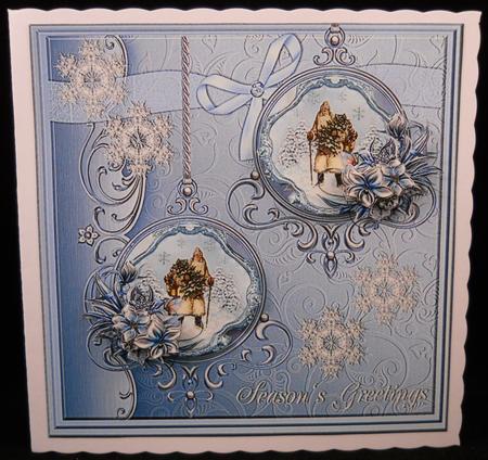 Vintage Santa Baubles by Yvonne Middleton