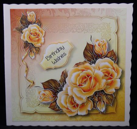 Beautiful Glowing Yellow Roses by Yvonne Middleton