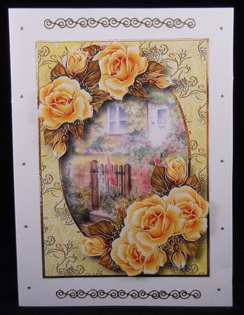 Beautiful Yellow Glow Roses at the Rose Cottage by Yvonne Middleton