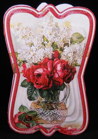 Beautiful Vintage Roses Shaped Card Mini Kit by Yvonne Middleton