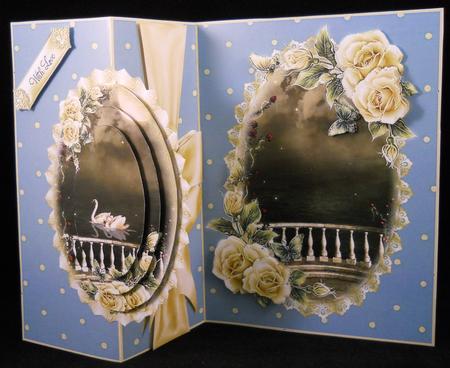 Polka Dots Butterflies and Roses No Holes Fold by Yvonne Middleton