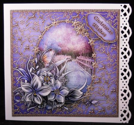 Lilac and Gold Christmas by Yvonne Middleton