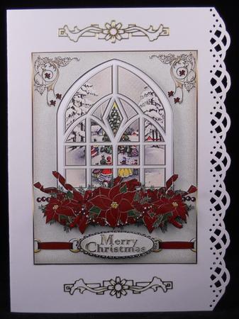 Vintage Christmas Through the Window by Yvonne Middleton