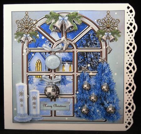 Christmas Church Window by Yvonne Middleton