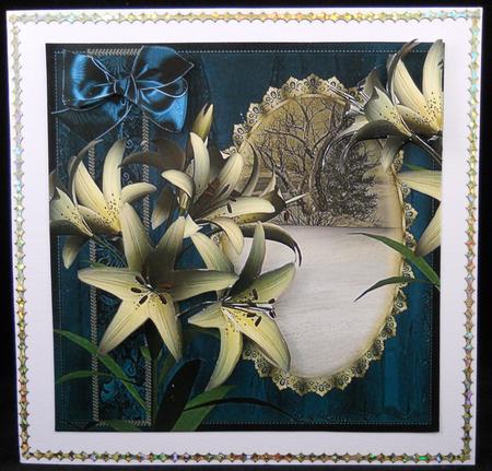 The Winter Lillies Topper by Yvonne Middleton