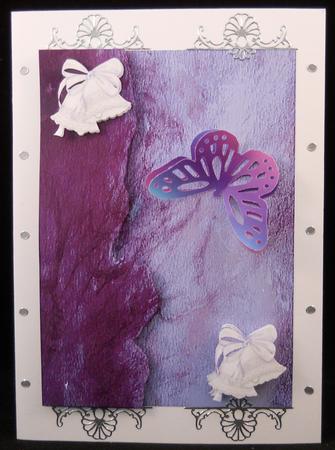 Silk with White Bells Watercolour Background by Yvonne Middleton