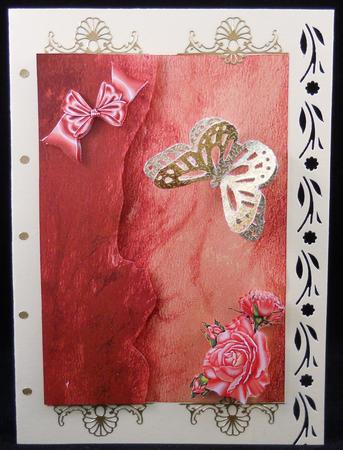 Silk with Roses Background by Yvonne Middleton