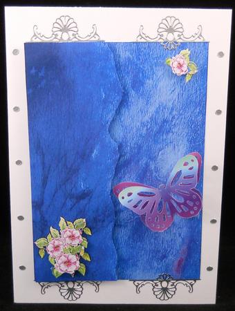 Silk and Camelia Watercolour Background by Yvonne Middleton