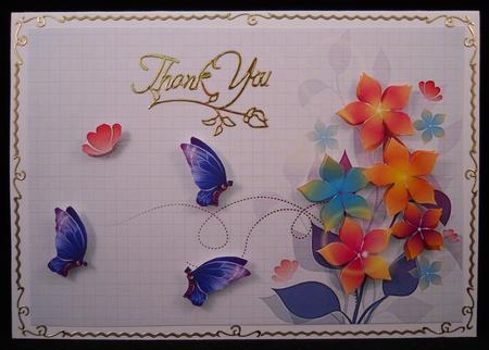 Floral and Butterfly Background by Yvonne Middleton