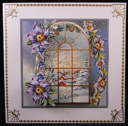 Church View Through the Window Card and Topper by Yvonne Middleton
