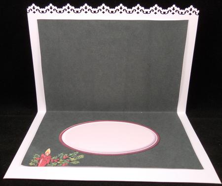 Candle & Holly Insert by Yvonne Middleton
