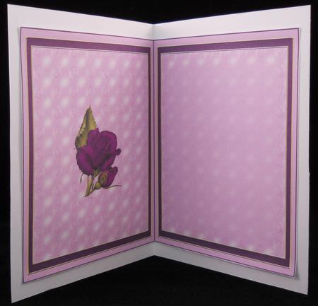 Purple Roses Insert by Yvonne Middleton