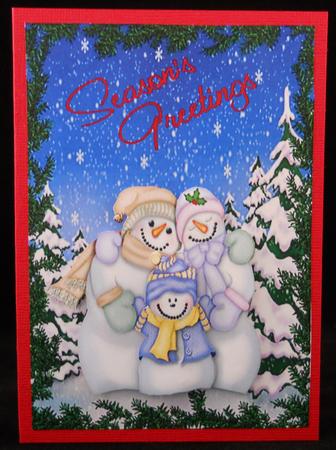 Wishing You Seasons Greetings from the Frosties by Yvonne Middleton