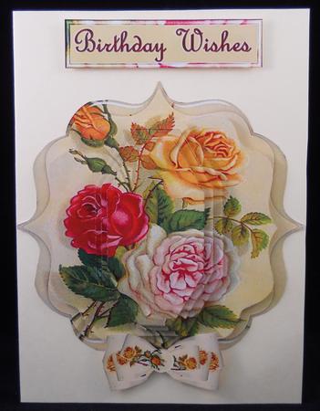 Roses Vintage Bracket Frame by Yvonne Middleton