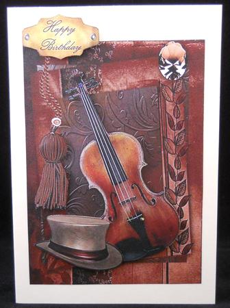 Vintage Effect Violin by Yvonne Middleton