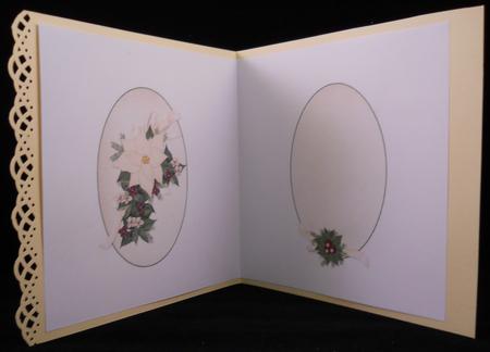 Christmas Mum Green and Cream Insert by Yvonne Middleton