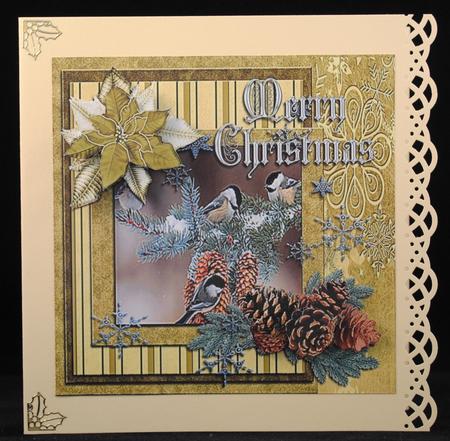 Chickadees at Christmas by Yvonne Middleton