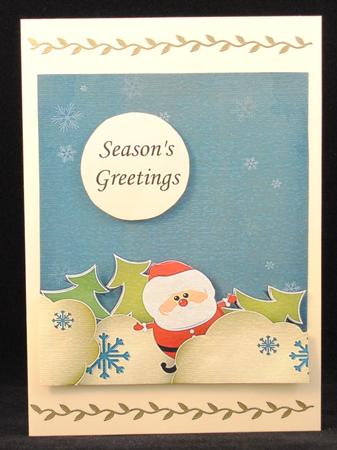 Santa Background by Yvonne Middleton
