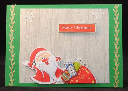 Santa Background by Yvonne Middleton